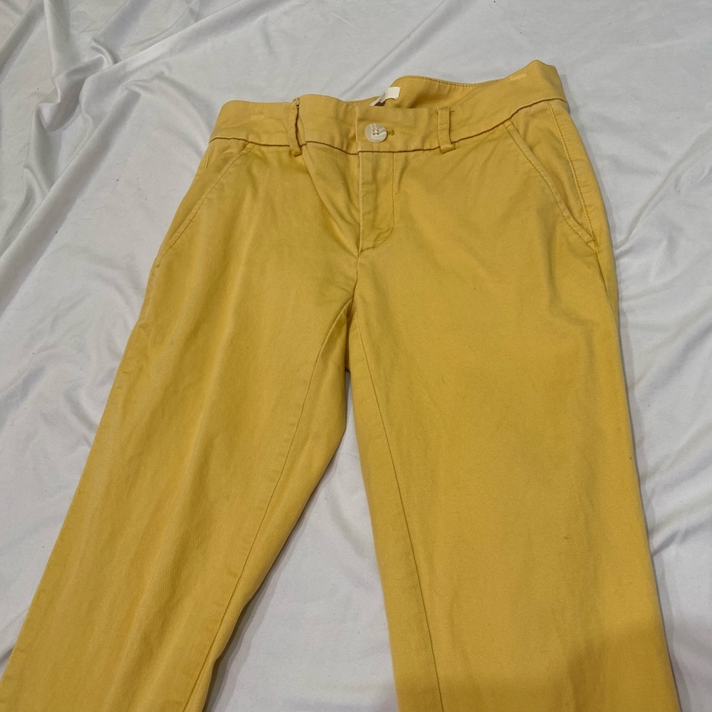 Yellow Ann Taylor Pants